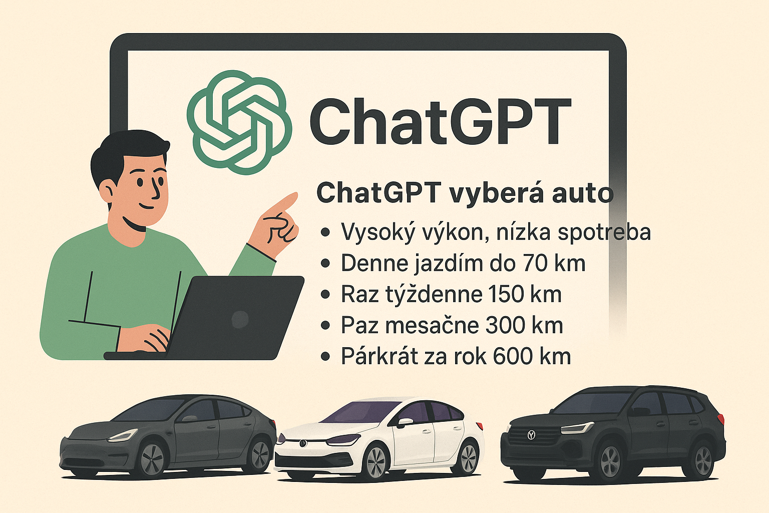 🚗 Aké auto mi vybral Chat GPT ?